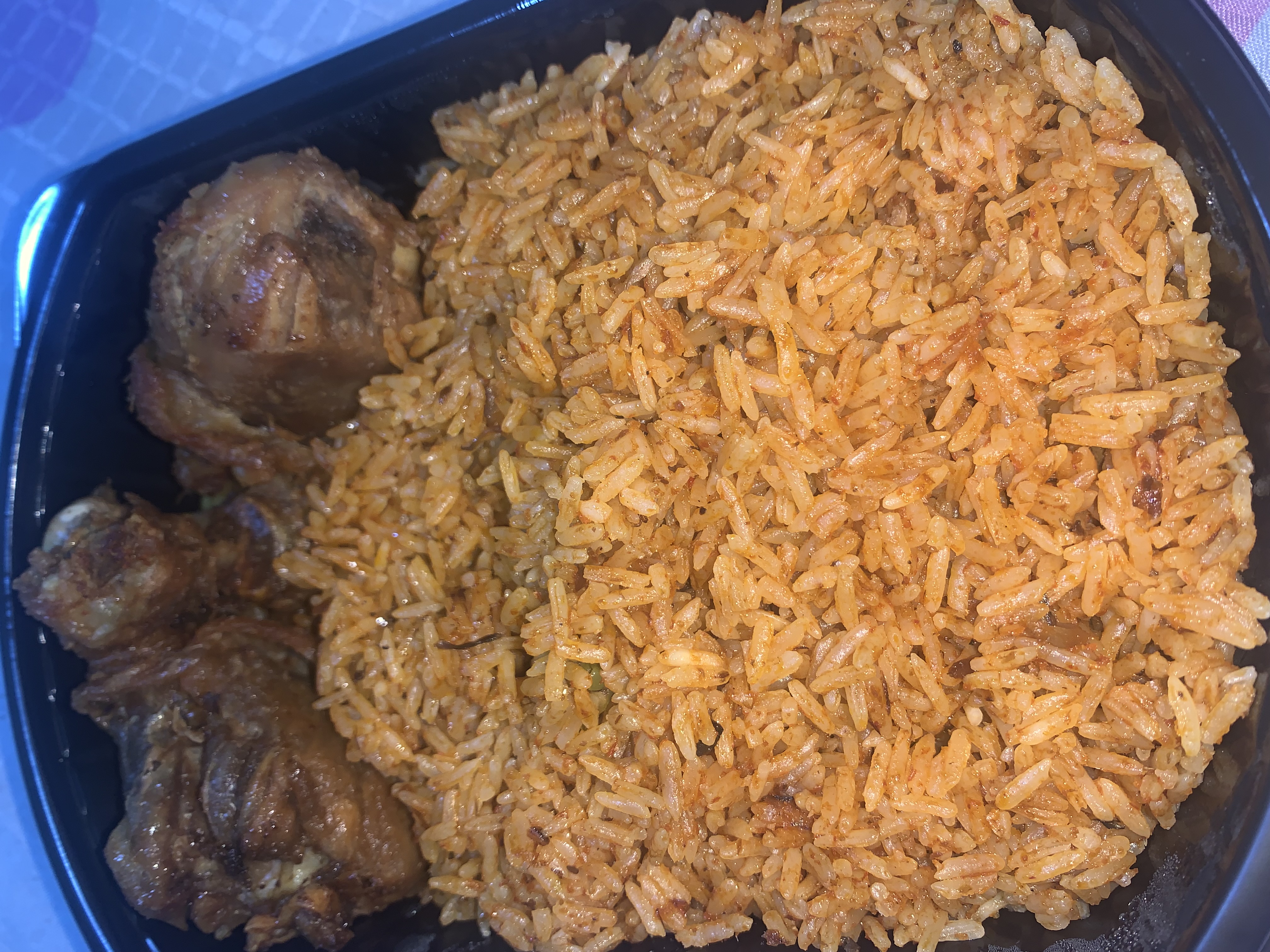 Rice and chicken